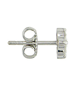 14-kt Gold & 1/3ct TDW Round Diamond Three-Stone Earrings (I-J/ I2-I3)