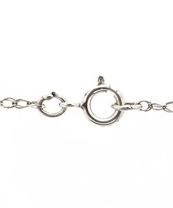 14k White Gold and Amethyst Necklace