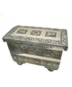 Embossed Elephant Jewelry Box (India)