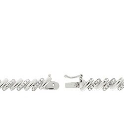 Sterling Silver Diamond Accent San Marco Bracelet