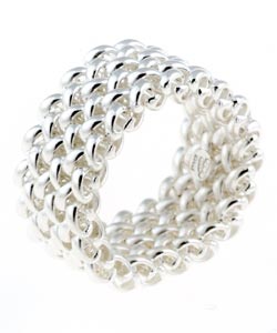 Sterling Silver Italian Mesh Ring