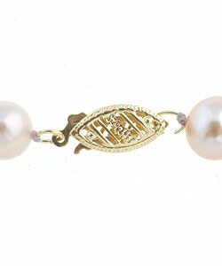 DaVonna 14k Gold Freshwater Cultured Multicolor Pink Pearl Necklace (6.5-7 mm/ 18 in)