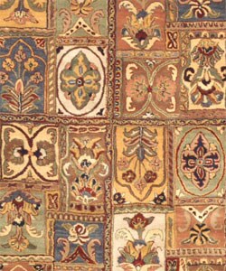 Handmade Classic Bakhtieri Multicolored Wool Rug (6' x 9')