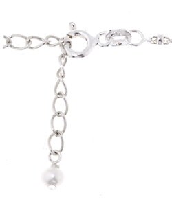 Sterling Essentials Sterling Silver Cross with Silver & Pearl Chain Necklace