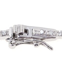 Icz Stonez Sterling Silver Champagne and Clear CZ Necklace