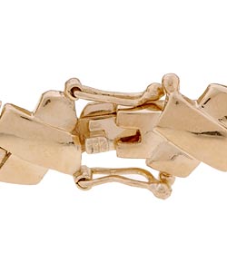 18-kt. Gold over Silver  X-link Bracelet