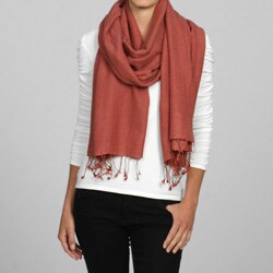 Himalaya Trading Co. Apple Red Pashmina/ Silk Shawl