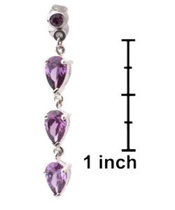 Surgical Steel Crystal Curved Barbell
