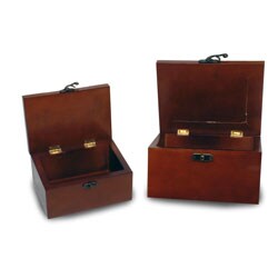 Set of Two Wooden Boxes