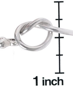 Sterling Silver Love Knot Bangle