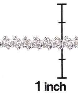 14k Gold 2ct TDW Diamond Spiral Tennis Bracelet (J, SI1)
