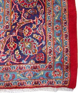 Iranian Kashan Hand-knotted Red Rug (9'6 x 12'10)