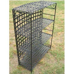 Lattice Cast Iron Three-shelf Pool Bar