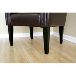 Dark Brown Bi-cast Leather Arm Chair
