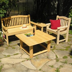 Rustic Cedar Log Square Table