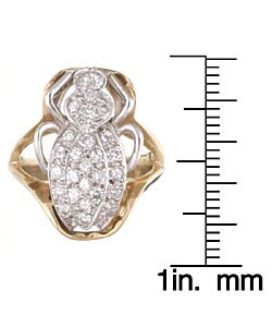 14k Gold 3/4ct TDW Diamond Spider Ring (J-K, I1)
