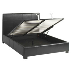 Lucca Chocolate Full-size Storage Bed