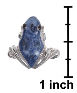 Sterling Silver Frog Cuff Links