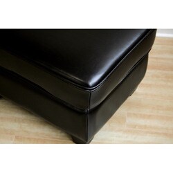 William Black Bi-cast Leather Ottoman