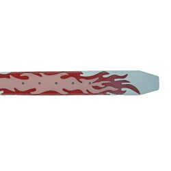 Guess Red Flame Belt w/ Heart Buckle