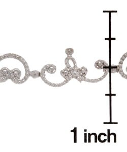 Sterling Silver Diamond-accent Bracelet