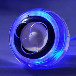 Logisys 2.1+1 Clear Subwoofer with Blue LED Speaker