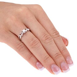14k White Gold 1/4ct TDW Diamond Bridal Ring Set (I1-I2)