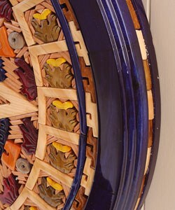 Aztec Calendar with Tinted Wood (Mexico)