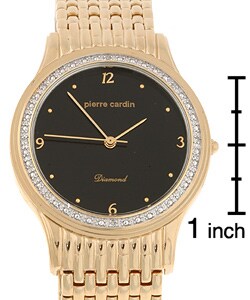 Pierre Cardin Men's Black Dial Watch