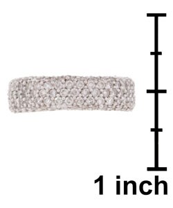 14k Gold & 1ct TDW Round Diamond Pave Ring (H-I, SI2)