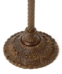 Tiffany-style White Jewel Torchiere