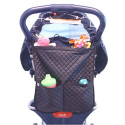 Daxx PVC Lined Stroller Tote with Zippered Opening