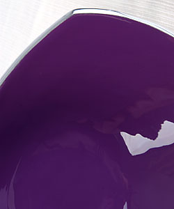 Purple Enamel on Aluminum Bowls (Set of 2)