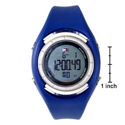 Tommy Hilfiger Men's Digital Blue Strap Watch
