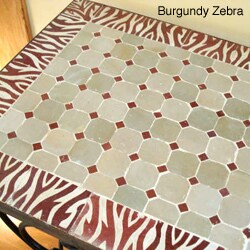 Elegant Mosaic Table/ Wine Rack (Morocco)