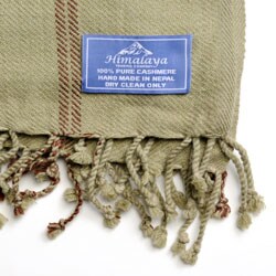 Himalayan Luxury Cashmere Windowpane Throw