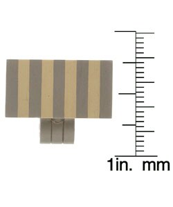 Men's Titanium and 14k Gold Cufflinks