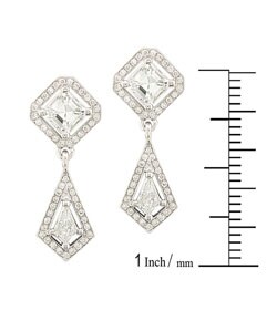 18k White Gold 1 5/8ct Diamond Drop Earrings