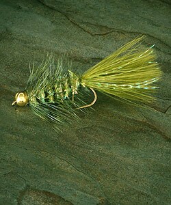 Gold Bead Crystal Wooly Bugger Selection of 24 Flies