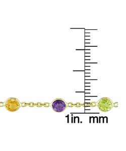 14k Gold and Multiple Gemstone Bracelet