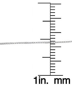 14k White Gold 16-inch Box Chain (0.5 mm)