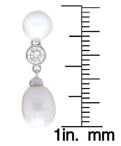 Sterling Silver Cultured Freshwater Pearl Earrings