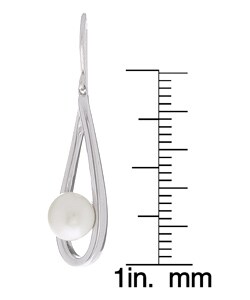 Sterling Cultured Pearl Drop Earrings