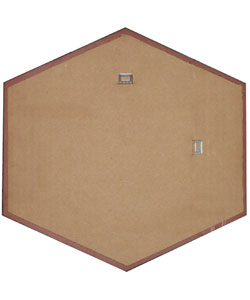 Black Hexagonal Mirror Tiles (Set of 3)