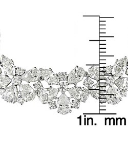 18k White Gold 64 3/8ct TDW Diamond Necklace (G-I, I1-I2)