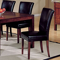 Kensington Bicast Leather Parson Side Chairs (Set of 2)