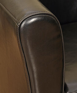 Tovano Black Leather Arm Chair