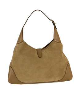 Gucci Suede Hobo with Grommet Details