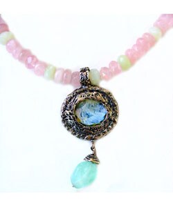 Large Roman Glass Pendant (Israel)