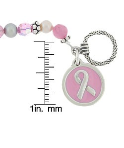 Charming Life Pink Breast Cancer Awareness Bracelet